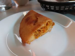 Empanada de verduras at Papagayo in Torremolinos