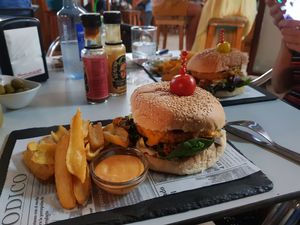 Hamburguesa Vegana Mejicana at Papagayo in Torremolinos