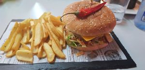 Mexican Burger at Papagayo in Torremolinos