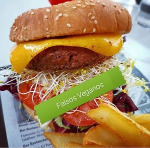 Falsa Hamburguesa Vegana at Papagayo in Torremolinos