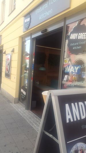 Outside at Andy Green in Ingolstadt