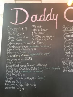 Lots of vegan options! at Daddy O Doughnuts in Mississauga