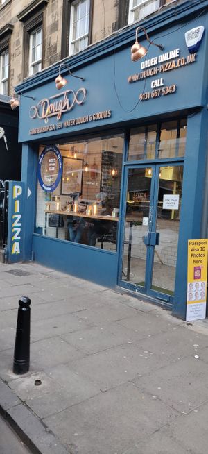 Walking past at Dough Pizza - Clerk St in Edinburgh