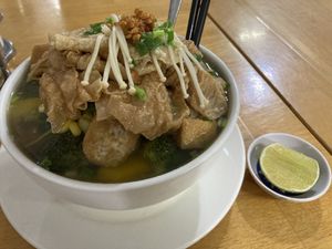 Vegan pho  at Vietnamese Coffee & Noodle Soup in Siem Reap