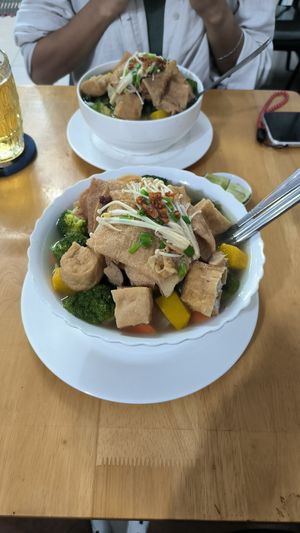Vegan pho at Vietnamese Coffee & Noodle Soup in Siem Reap