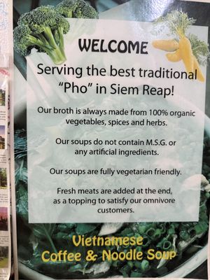   at Vietnamese Coffee & Noodle Soup in Siem Reap