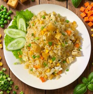 Vegan Fried Rice  at Vietnamese Coffee & Noodle Soup in Siem Reap