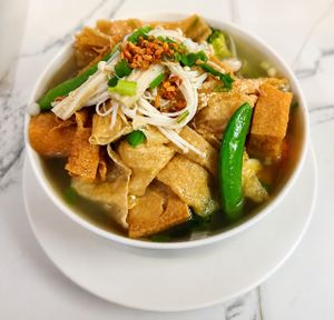 Vegan Yellow Noodle  at Vietnamese Coffee & Noodle Soup in Siem Reap