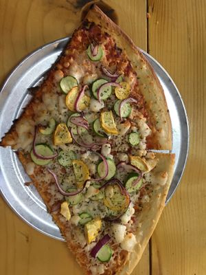 The veggie, with vegan cheese!!!! Sooooo delicious! at Pizzaiola in Ensenada