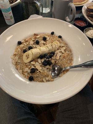 Vegan almond coconut oats at Sleepy Bee Cafe - Downtown in Cincinnati