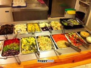 Salads at Loving Hut in Valencia