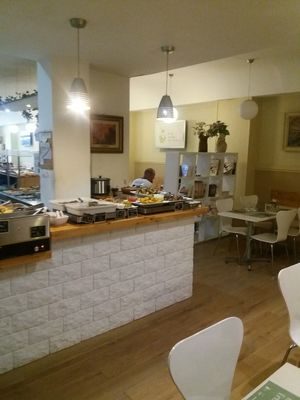 Inside at Loving Hut in Valencia