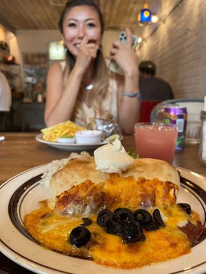 Veggie enchilada!  at EvilTex in Takayama