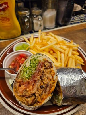 Burritos with fries at EvilTex in Takayama