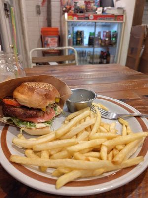 Evil burger at EvilTex in Takayama