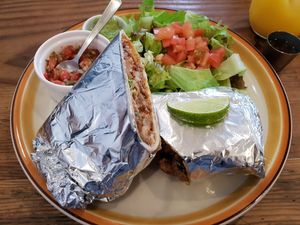 Vegan burrito at EvilTex in Takayama