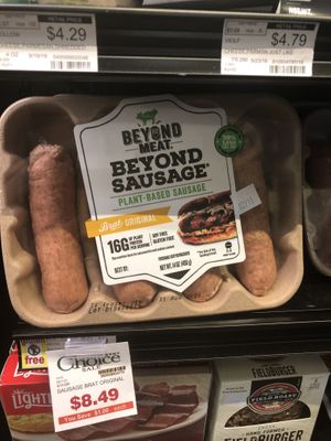 Veggie meats at Pomegranate Market in Sioux Falls