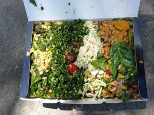 Small salad box to go! Had a lovely lil picnic at Botanica in Teneriffe