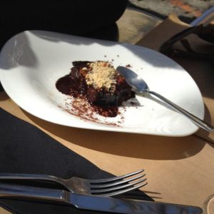 vegan brownie full of cacao at La Tastaolletes in Valencia