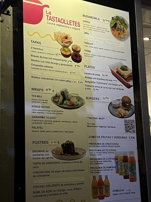 Menu  at La Tastaolletes in Valencia