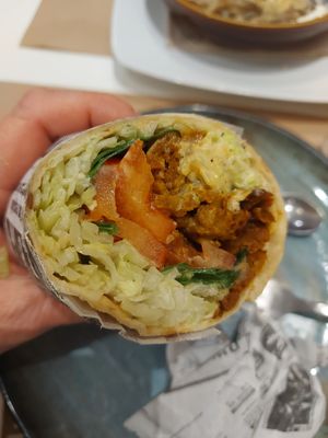 Seitan wrap at La Tastaolletes in Valencia