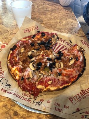 Vegan Pizza!! at PizzaRev in Sioux Falls