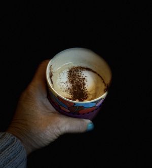 Super latte w/coconut milk including a shot of espresso. Perfect for a cold December day!  at BEAT Brew Bar in Valencia