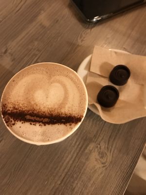 Cacao, cayenne with chuf milk + chocolate  at BEAT Brew Bar in Valencia