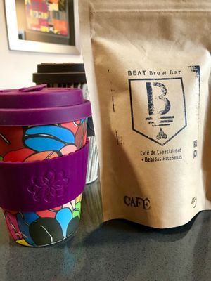 Take home your favorite blend in whole bean or ground so you can enjoy BEAT BREW COFFEE 24/7! at BEAT Brew Bar in Valencia