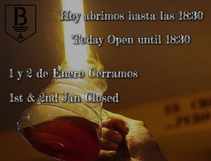? Hola Beaters... ? Os hacemos recordar nuestro horario de fin de año ? Si no nos vemos hoy, os deseamos a tod@s que paséis una buena noche y nos vemos de vuelta el Juev at BEAT Brew Bar in Valencia