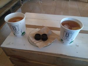 Raw cocoa (cacao) chocolates at BEAT Brew Bar in Valencia