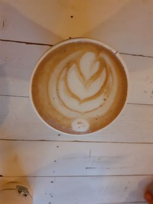 Moka superlatte seta maitake at BEAT Brew Bar in Valencia