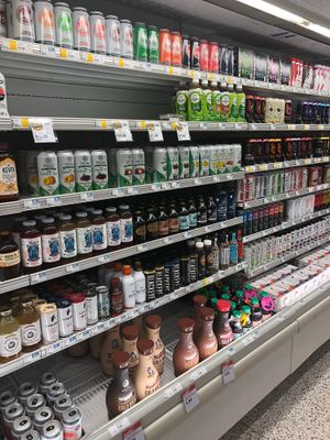 Kombucha, vegan cold coffee, juice, energy drinks  at Hy-Vee in Sioux Falls
