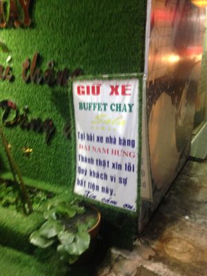 Signboard at Dai Nam Fung in Ho Chi Minh City