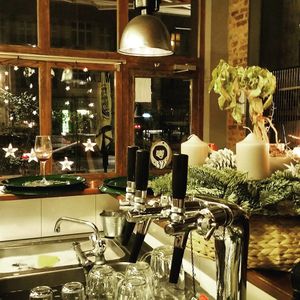 Indoor Bar at Burger World in Berlin