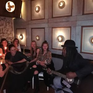 Indoor live music at Burger World in Berlin