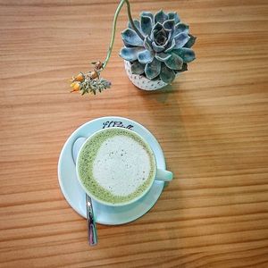 matcha latte  at Berraco in Lleida