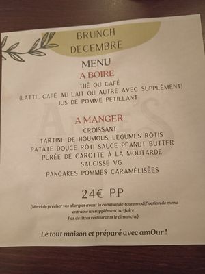 The brunch of December at Annie's Kitchen in Lille