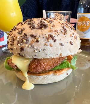 Chicken style burger   at Annie's Kitchen in Lille