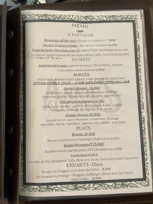 Menu   at Annie's Kitchen in Lille