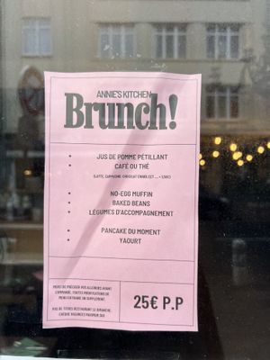 Brunch menu   at Annie's Kitchen in Lille