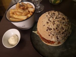 Kimchi Burger at Annie's Kitchen in Lille
