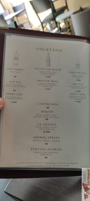 Cocktails at Annie's Kitchen in Lille