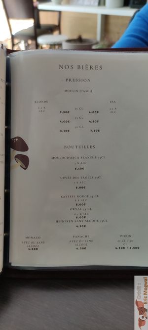 Wines and beers at Annie's Kitchen in Lille