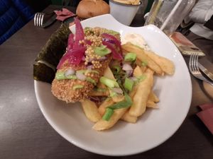 Fish and chips at Annie's Kitchen in Lille