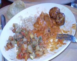 very tasty veggies at Andrum Cafe in Gothenburg