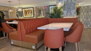 Upstairs seating at Andrum Cafe in Gothenburg