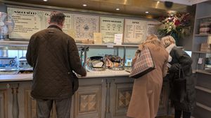 The buffet at Andrum Cafe in Gothenburg