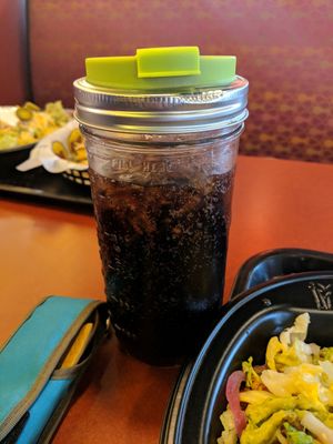 They let you use your own cup! at Moe's Southwest Grill in Oneonta