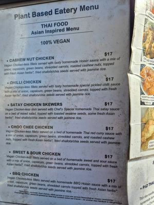 Menu May 2026 at Plant Based Eatery - Food Stand in Wollongong